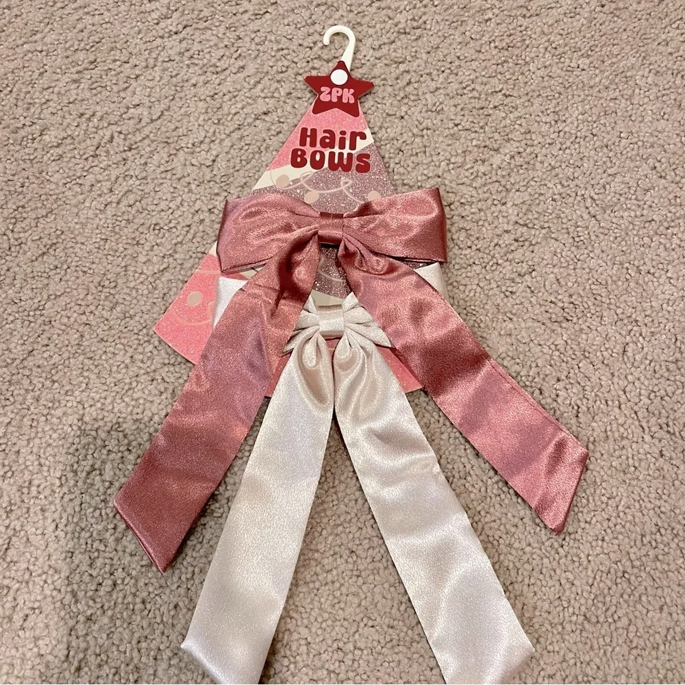 Ladies trending large HAIR BOWS ribbon barettes steel hairpin